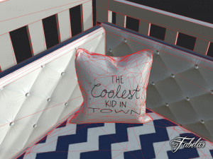 cot bed 3D Model