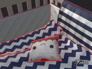 cot bed 3D Model