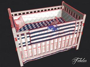 cot bed 3D Model