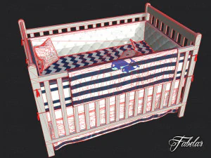 cot bed 3D Model