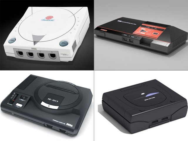 sega consoles vol 1 Modelo 3D .c4d .max .obj .3ds .fbx .stl .blend 