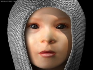 baby head Modelo 3D
