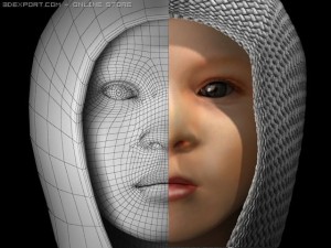 baby head Modelo 3D