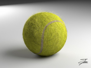 tennis ball Model 3D