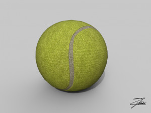 tennis ball Model 3D