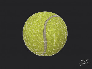 tennis ball Model 3D