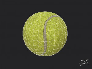 bola de t&ecirc;nis Modelo 3D