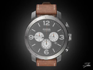 fossil jr 1486 wristwatch 3D Model