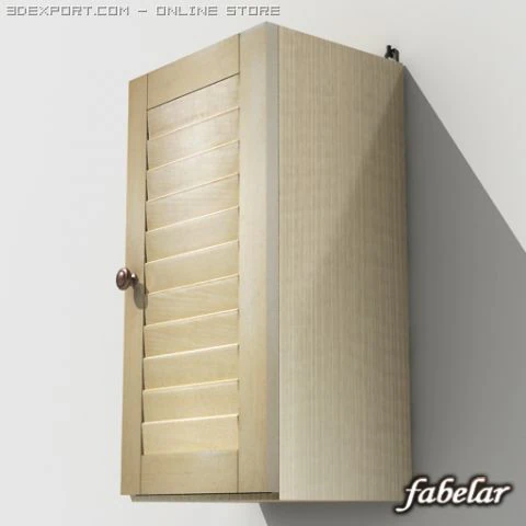 bathroom cabinet 3D Model .c4d .max .obj .3ds .fbx .stl .blend 