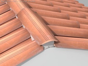roofing tiles 2 Modello 3D