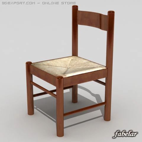 chair 14 3D Model .c4d .max .obj .3ds .fbx .stl .blend 