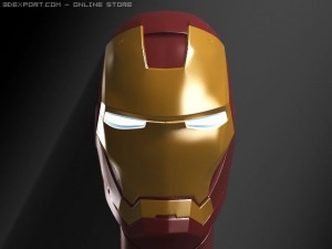 ironman head 3D 模型