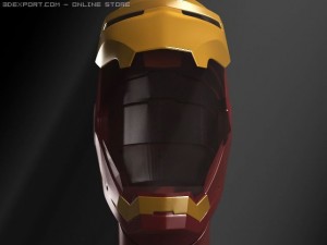 ironman head 3D 模型