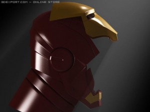 ironman head 3D 模型