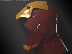 ironman head 3D 模型