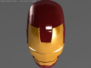 ironman head 3D 模型