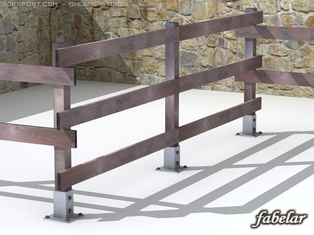 fence hd 3D Model .c4d .max .obj .3ds .fbx .stl .blend 