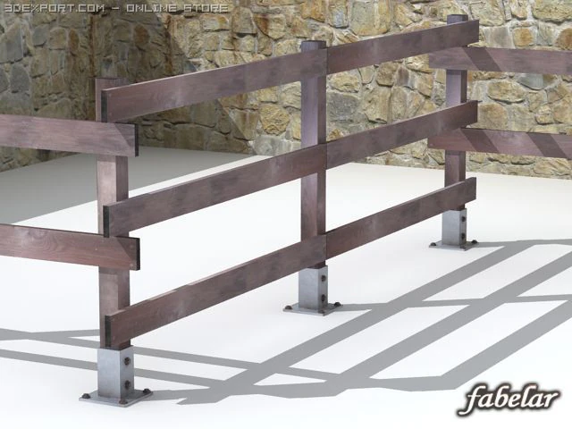 fence hd 3D Model .c4d .max .obj .3ds .fbx .stl .blend