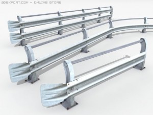 3 guardrails Modello 3D