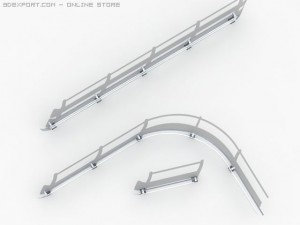 3 guardrails Modello 3D