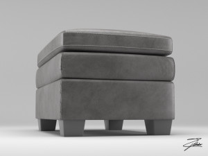 gleason ottoman chair Modèle 3D