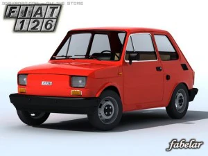 Fiat 126 3D Modell