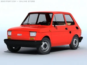 fiat 126 3D Model