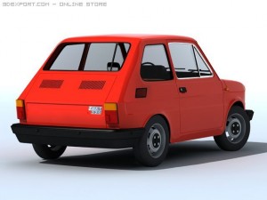 fiat 126 Modelo 3D