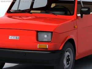 fiat 126 3D Model