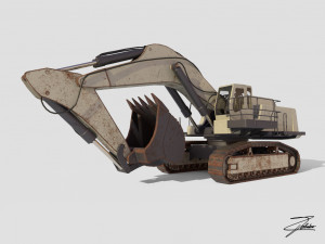 excavator liebherr 984 Model 3D