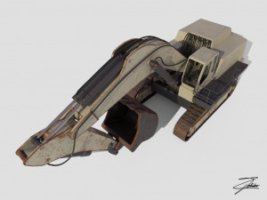 excavator liebherr 984 Model 3D
