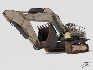 excavator liebherr 984 Model 3D