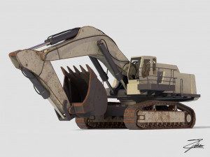 excavator liebherr 984 Model 3D