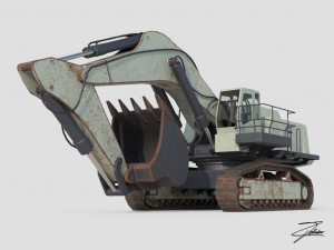 excavator liebherr 984 Model 3D
