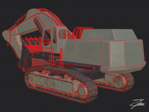 excavator liebherr 984 Model 3D