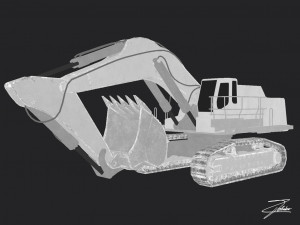 excavator liebherr 984 Model 3D