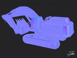 excavator liebherr 984 Model 3D