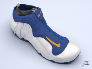 mike air flightposite Modelo 3D
