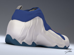 mike air flightposite Modelo 3D
