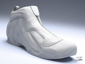 mike air flightposite Modelo 3D