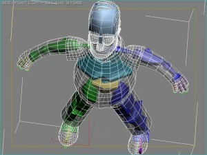 Homer simpson rigged 3D Model