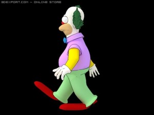 Krusty rigged 3D Model