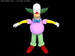 Krusty rigged 3D Model
