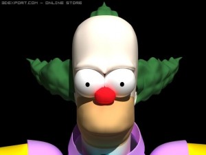Krusty rigged 3D Model
