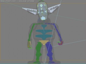 Krusty rigged 3D Model