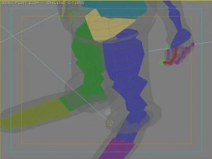 Krusty rigged 3D Model