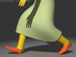 marge simpson rigged 3D Model