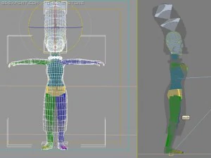 marge simpson rigged 3D Model