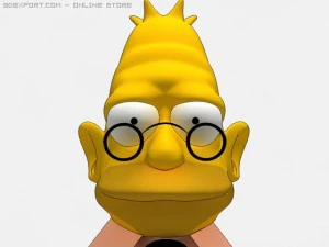 abraham simpson rigged 3D Model