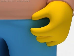 abraham simpson rigged 3D Model